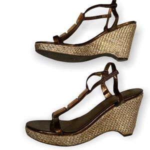 Madeline Stuart Wendy wedge open toe sandal 7.5